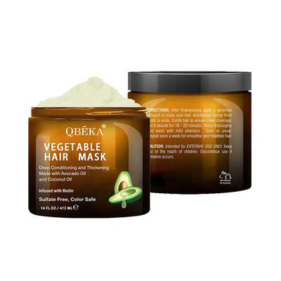 473 ml Maschera per capelli a condizionamento profondo Maschera per capelli a biotina per capelli secchi danneggiati