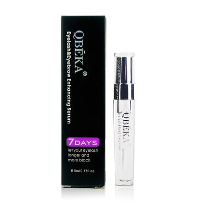 QBEKA Cosmetici Estratti di erbe Vitamina E organica Peptide Ciglia Siero di crescita delle sopracciglia 5ml