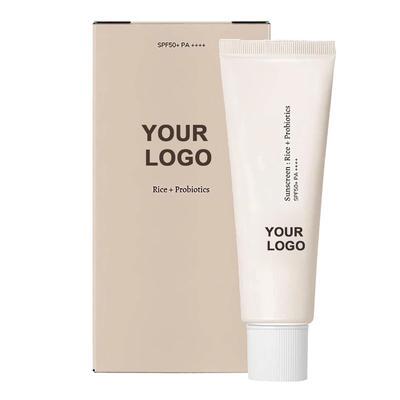 Sesso Femminile Probiotico Crema solare Lozione SPF 50 Crema solare per viso e corpo Etichetta personalizzata