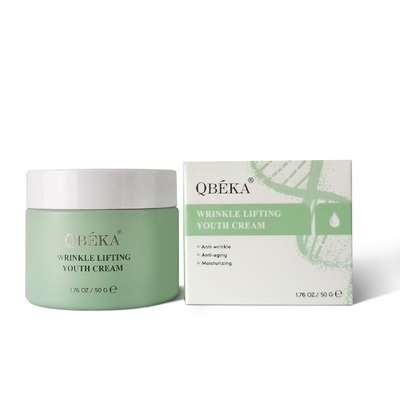 Crema anti-invecchiamento anti-rughe QBEKA con formula alleggerente e idratante