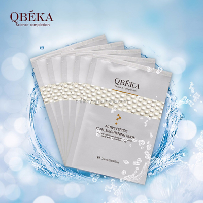 QBEKA Peptide Attivo Perla Sbiancatore Maschera Sbiancatrice 5pcs/Box per tutti i tipi di pelle