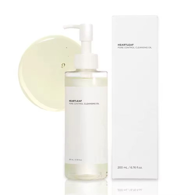 Supporto per etichette private Personalizza Heartleaf Control Pore Cleansing Oil Facial Cleanser