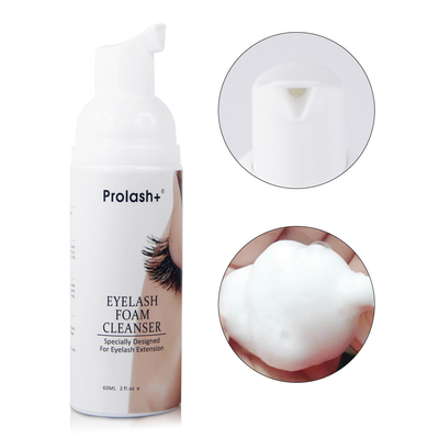 Nessuna irritazione Pulizzatore di schiuma per ciglia, shampoo per ciglia, mousse per ciglia, pompa di schiuma per lavaggio a schiuma 60 ml