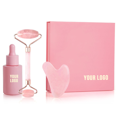 Giada Custom Roller Gua Sha Set Strumenti di bellezza per la cura della pelle maschile Routine e Anti-Aging