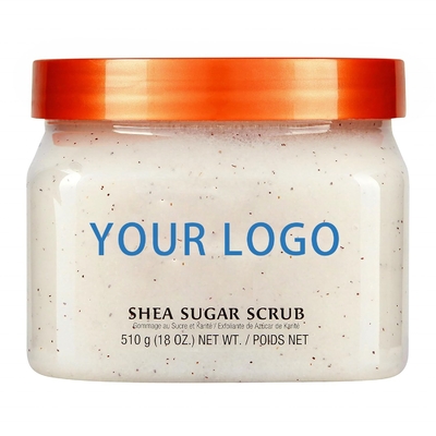 OEM crema per lo scrub del corpo con profumo di fiori per la pelle opaca formula esfoliante e illuminante