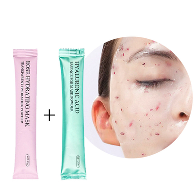 Personalizzabile Crystal Korea Peel Off Petal Powder Facial Jelly Maschera con Acido Ialuronico