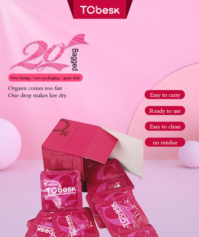 OEM/ODM Lubrificanti per la sicurezza corporea Lubrificanti portatili in scatola per uso femminile 0