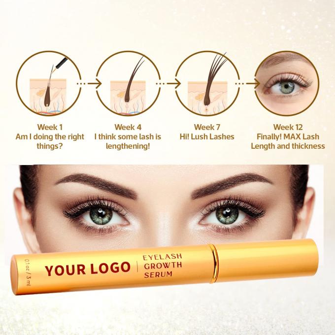 Personalizzazione Tutto naturale siero di crescita delle ciglia siero di ciglia sicuro 5ml effetto rapido grande Vagen fabbrica di fornitura 4