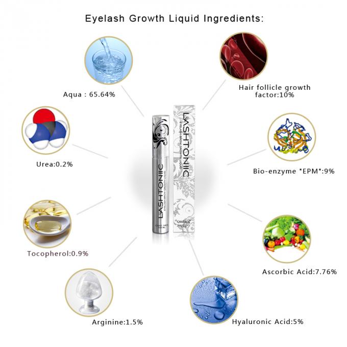Lashtonic Ciglia allungamento Siero Crescita delle sopracciglia Liquido 4.8ml Effetto di crescita rapida di lunga durata 4