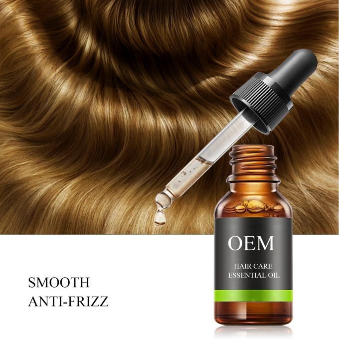 Etichetta privata 100% olio naturale per la crescita dei capelli organico a base di erbe addolcitore, siero capelli con protezione UV 0