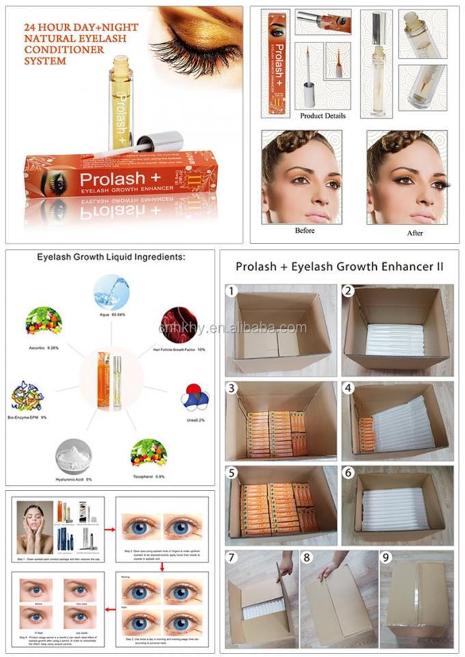 Form Liquid Logo Acceptabile Organico Natural Eyelash Growth Enhancer per private label 9