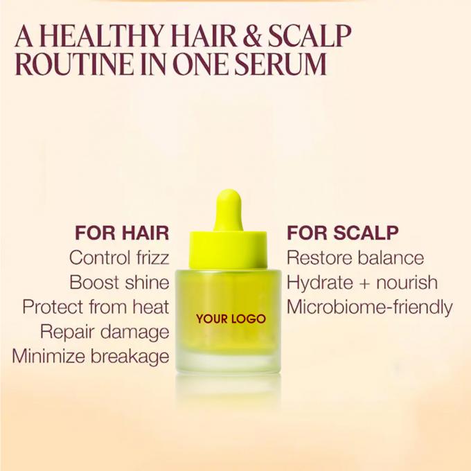 Siero anti-frizz a lucentezza libera da solfati per il controllo del frizz Riparazione e raddrizzamento dei danni 2
