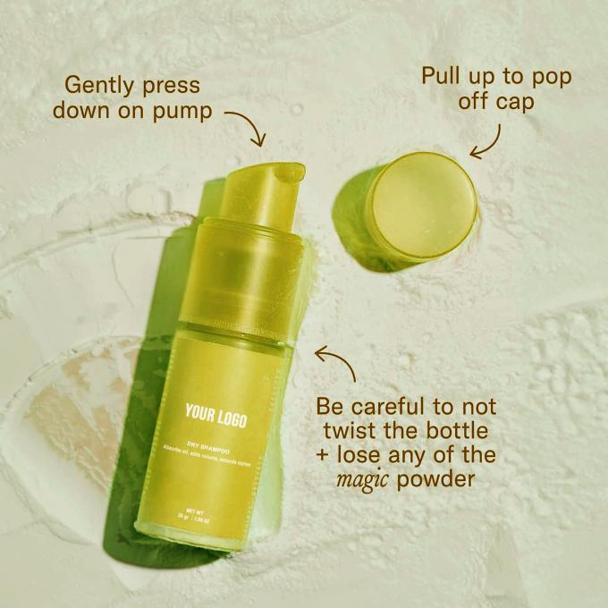 Non aerosol private label shampoo secco in polvere volumizzante naturale per le donne volume 0