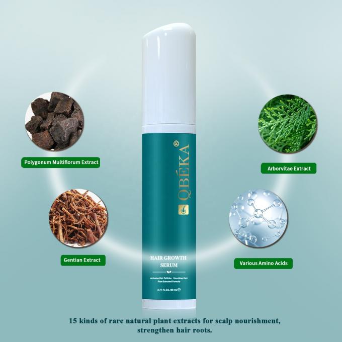 80 ml di olio per la crescita dei capelli Prodotto di etichetta privata Equipe QC professionale Siero anti perdita di capelli 9