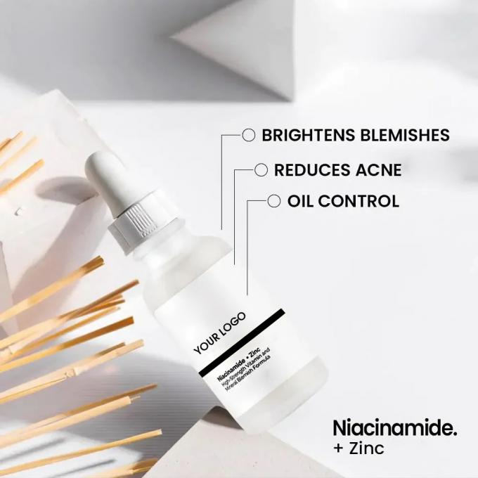 Di' addio all' attività del sebo con Niacinamide Zinc Oil Control Acne Brightening Serum 1