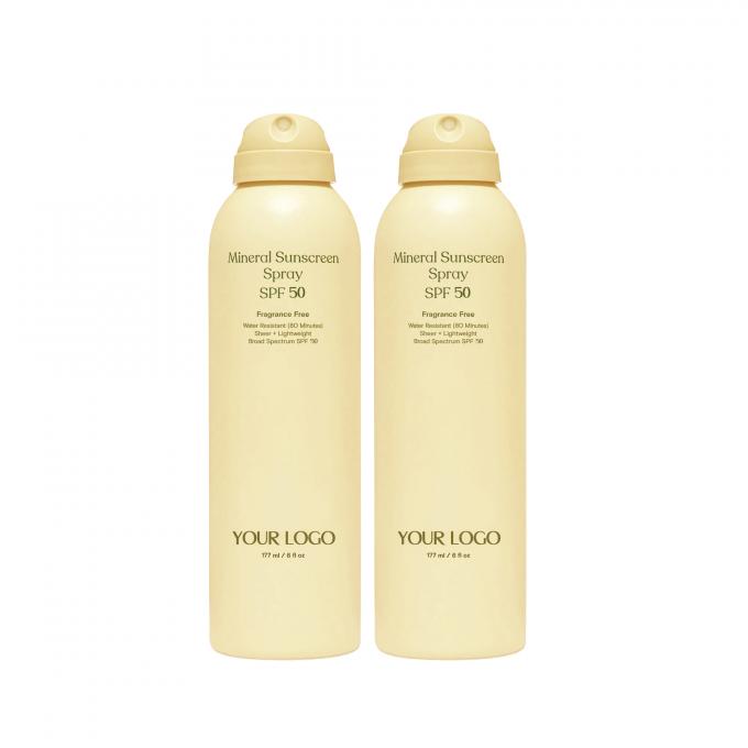 Proprietario SPF 50 Crema solare Spray Twin Pack Crema solare resistente all' acqua Pack di 2 0