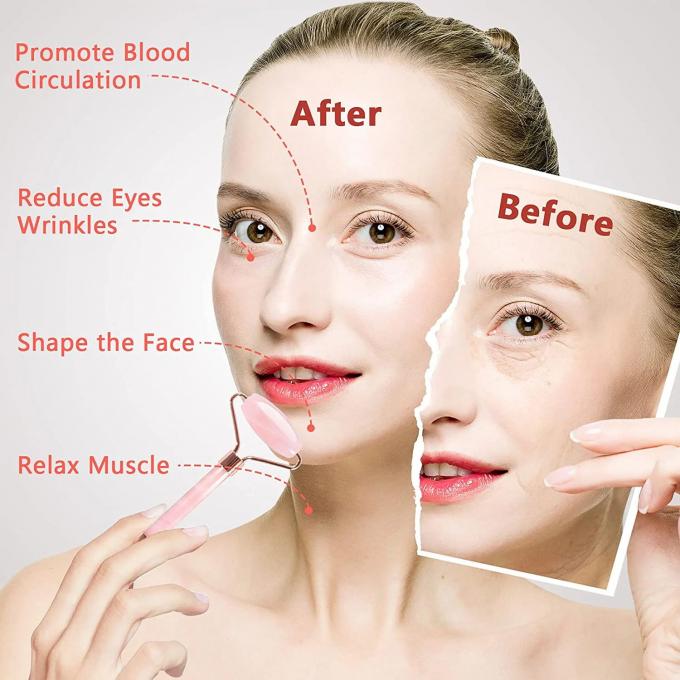 Giada Custom Roller Gua Sha Set Strumenti di bellezza per la cura della pelle maschile Routine e Anti-Aging 1
