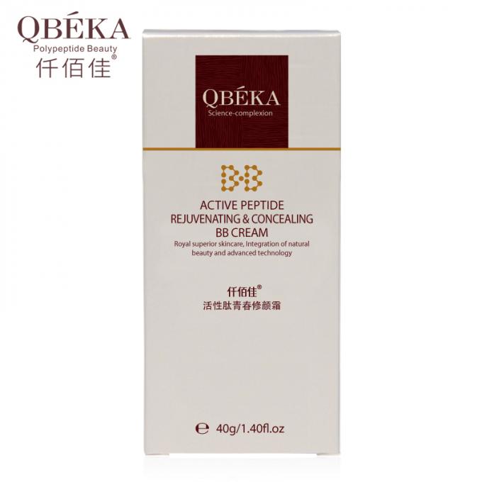 QBEKA Peptide Attivo Ringiovanente e Nascondente Crema BB per Adulti Blocca la Riparazione della Pelle UV 4