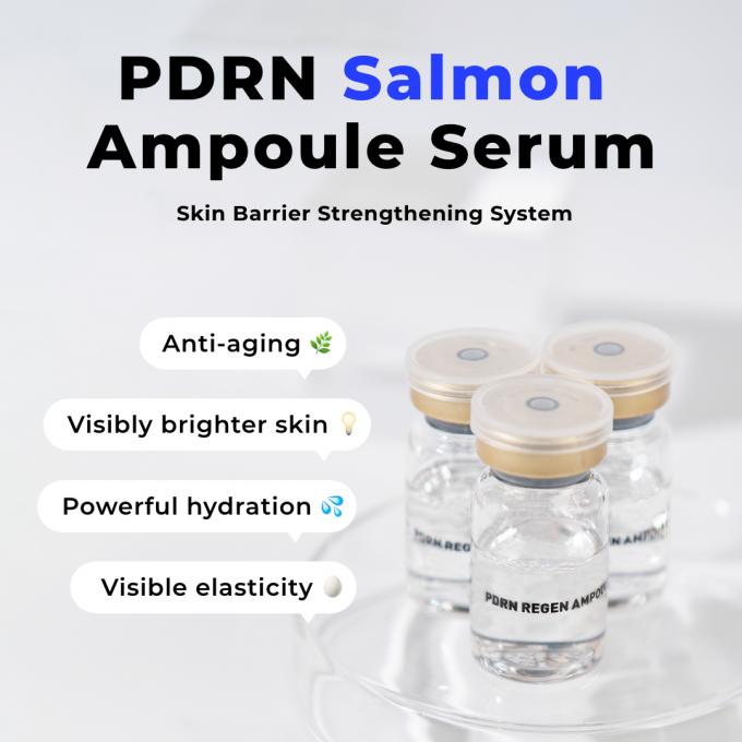 Idratante private label PDRN siero per il viso per il ringiovanimento della pelle soluzione ampolla 0