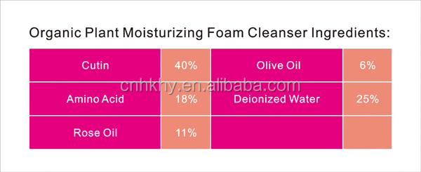 Organic Plant Moisturizing Deep Cleaning Facial Cleanser 1000 quantità per tutti i tipi di pelle 7