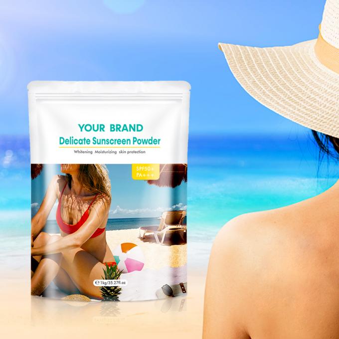 Polvere Protezione solare SPF Protezione solare secca Polvere minerale UVA E UVB SPF per cruelty-free 2