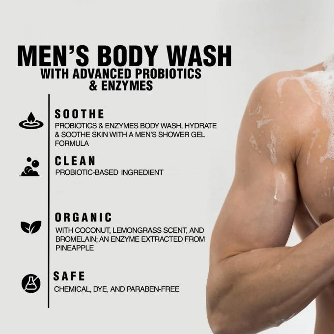 Support Private Label Ananas Enzyme Body Wash Gel doccia rinfrescare e rivitalizzare 1