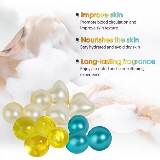 Perline da bagno con olio essenziale per hotel spa di marca privata Capsula idratante per la cura del corpo 1