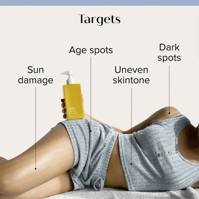 Crema di curcuma di vitamina C personalizzata Lozione per il corpo idratante per qualsiasi colore di pelle 1