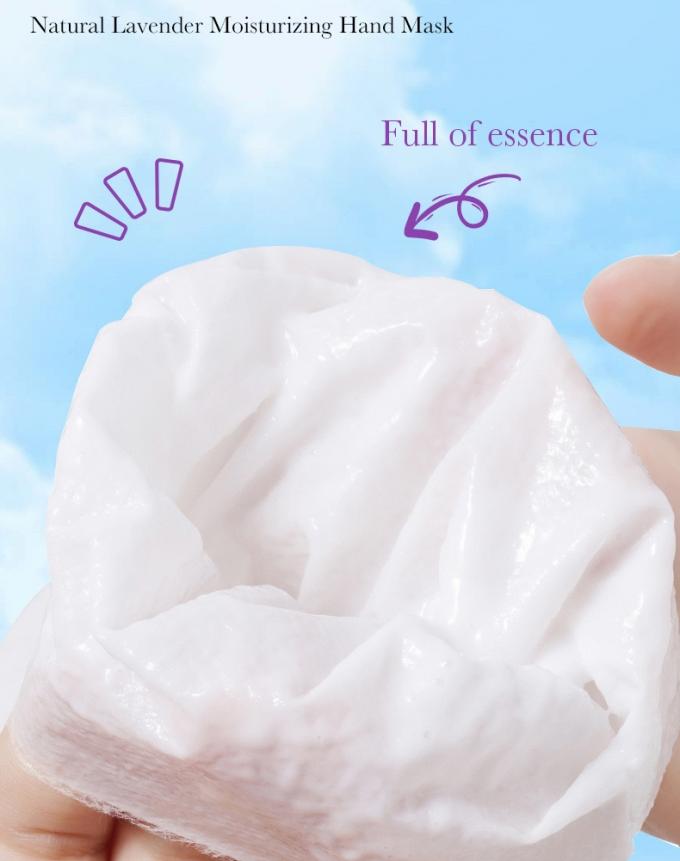 Maschera a mano lavanda di taglia regolare Esfoliante e idratante Forma di foglio personalizzabile 4