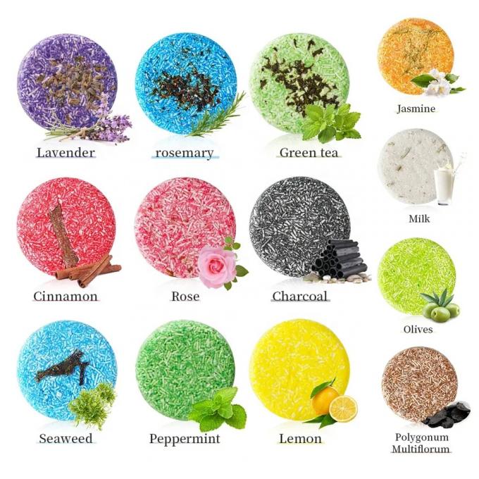 Bar di shampoo a base di olio d'oliva a taglia regolare con ingredienti naturali 2
