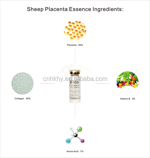 Siero di placenta di pecora idratante e alleggerente 100% puro naturale per tutti i tipi di pelle 7