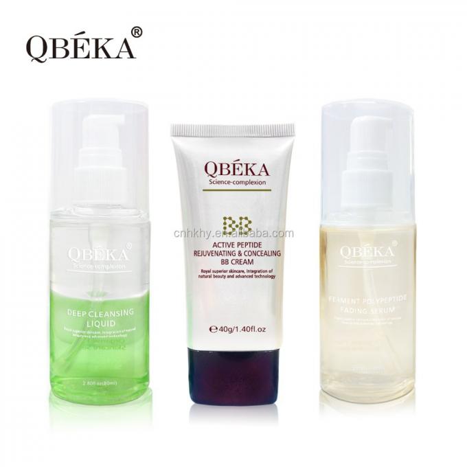QBEKA Fermento Polipeptide Sero sbiancante Sero sbiancante Kit facciale oro per effetto lifting 4