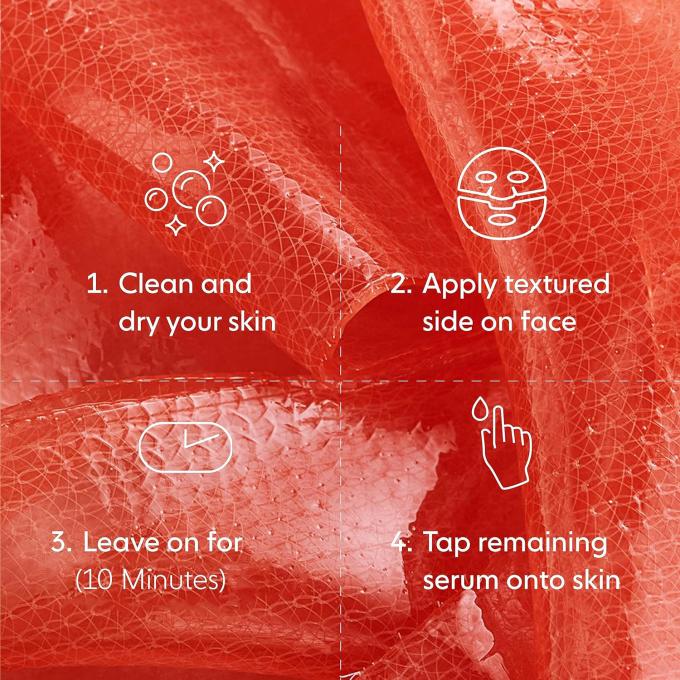 Maschera per il viso a idrogel rigenerante con olio di semi di girasole 5 pezzi 2