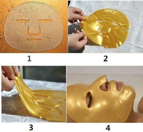 Maschera organica 24K oro per la casa gel rilassante customizabile collagene cristallo bellezza 8