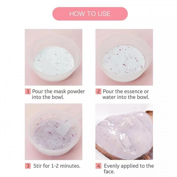 Home Peel-Off Lavender Jelly Mask Face Spa Anti Aging Hydrating Powder Mask Personalizzato 10