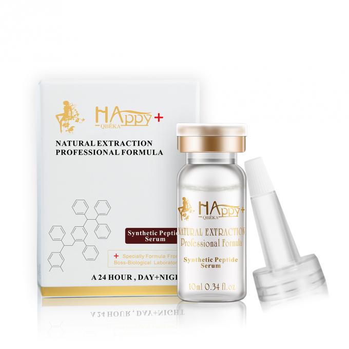 Siero per il rafforzamento e la stretta della pelle Happy QBEKA Peptide sintetico antirughe 10 ml 0
