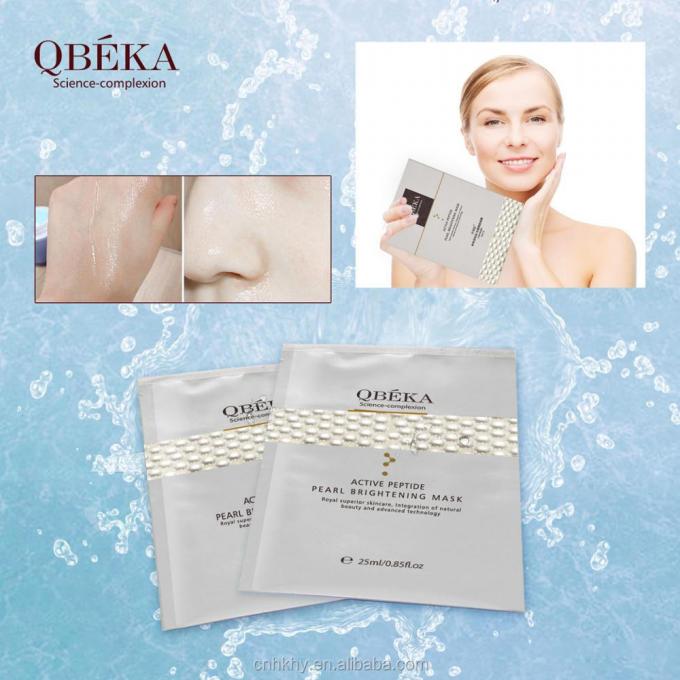 QBEKA Peptide Attivo Perla Sbiancatore Maschera Sbiancatrice 5pcs/Box per tutti i tipi di pelle 4
