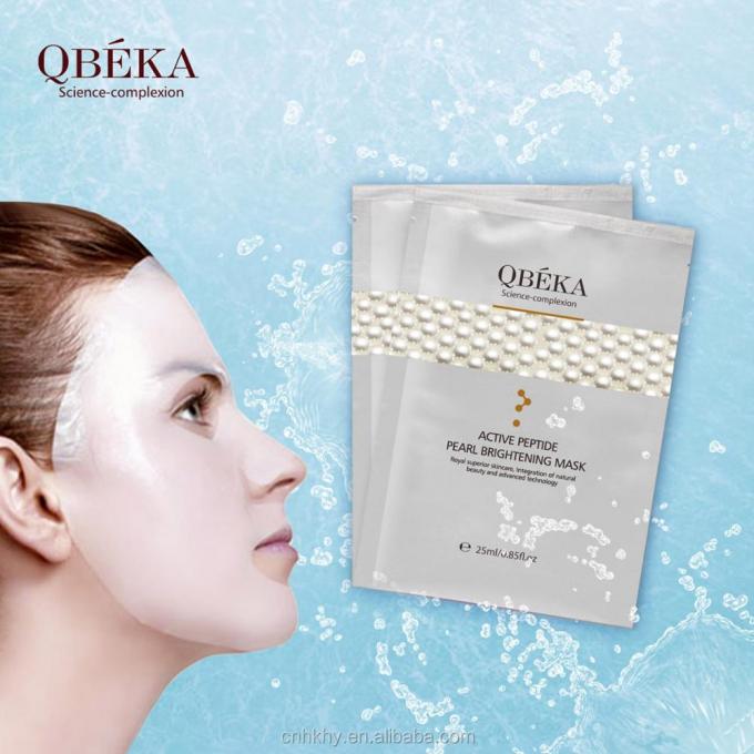 QBEKA Peptide Attivo Perla Sbiancatore Maschera Sbiancatrice 5pcs/Box per tutti i tipi di pelle 3