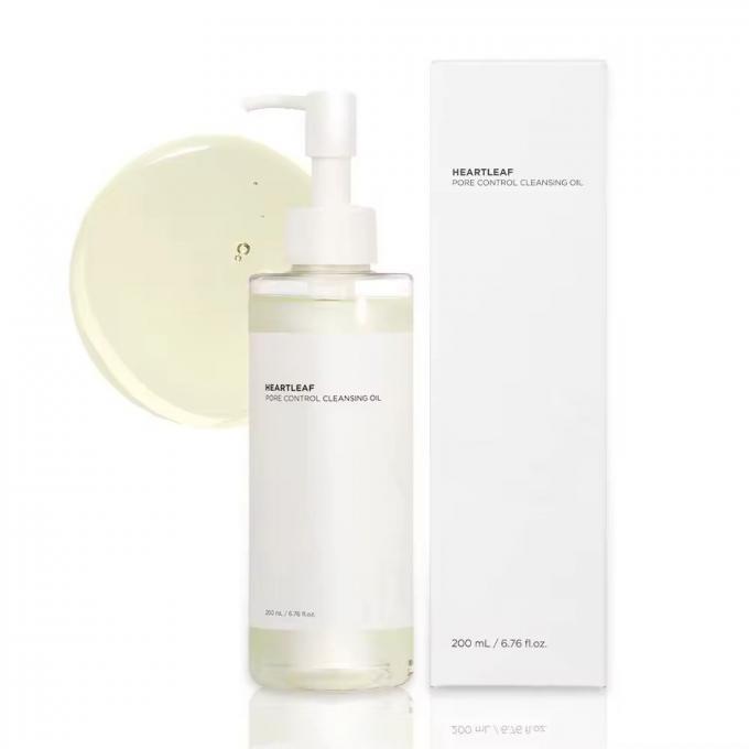 Supporto per etichette private Personalizza Heartleaf Control Pore Cleansing Oil Facial Cleanser 0