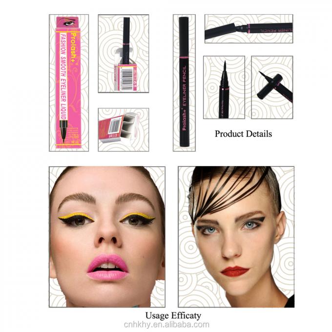 Eyeliner impermeabile Stilo di trucco per occhi duraturo Stilo di trucco per occhi Ultra-fine clip Liquid Sweat Resistant Tool 3