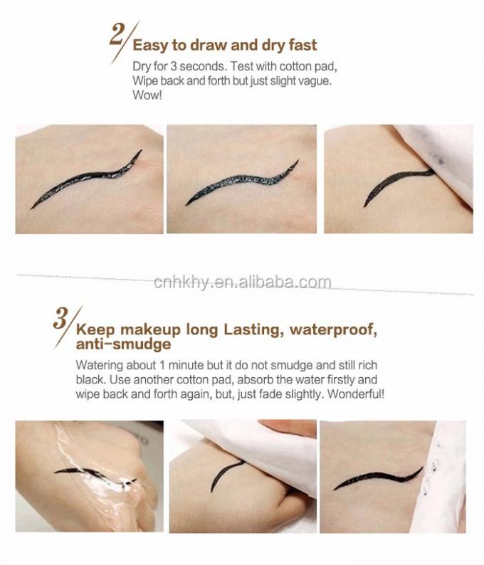 Eyeliner impermeabile Stilo di trucco per occhi duraturo Stilo di trucco per occhi Ultra-fine clip Liquid Sweat Resistant Tool 5