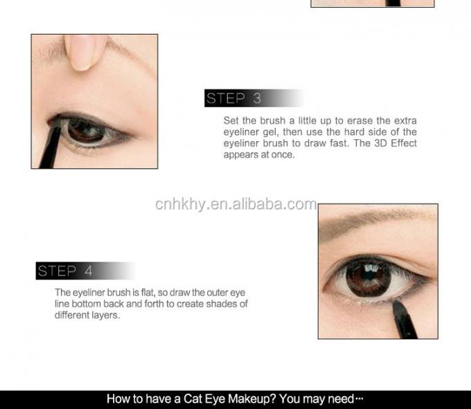Eyeliner impermeabile Stilo di trucco per occhi duraturo Stilo di trucco per occhi Ultra-fine clip Liquid Sweat Resistant Tool 6