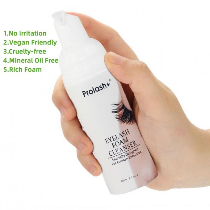 Logo di etichetta privata personalizzato Lavaggio delle ciglia Pulizzatore di ciglia Shampoo Prodotto Forma liquida per il viso 1