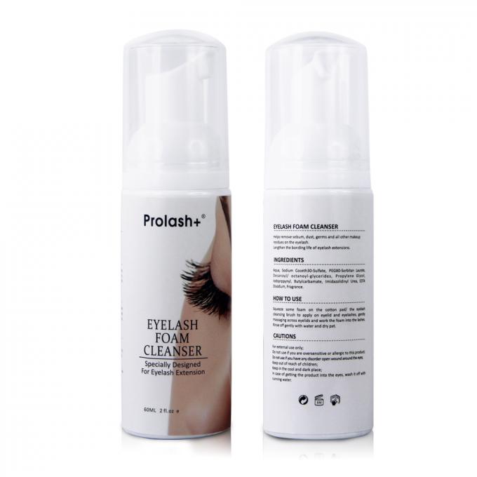 Logo di etichetta privata personalizzato Lavaggio delle ciglia Pulizzatore di ciglia Shampoo Prodotto Forma liquida per il viso 9