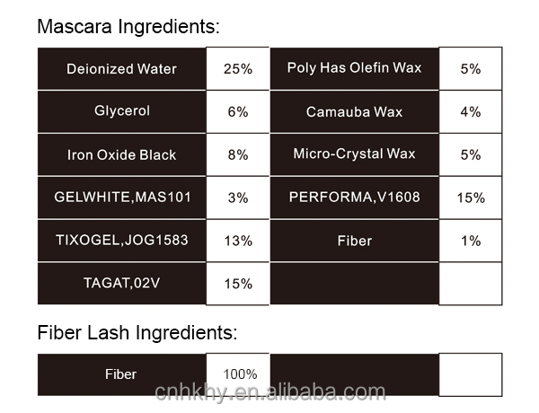 Prolash Mascara Fibra Lash Extender Semi Permanente Acque resistente Nero Ciglia Extension Kit 1