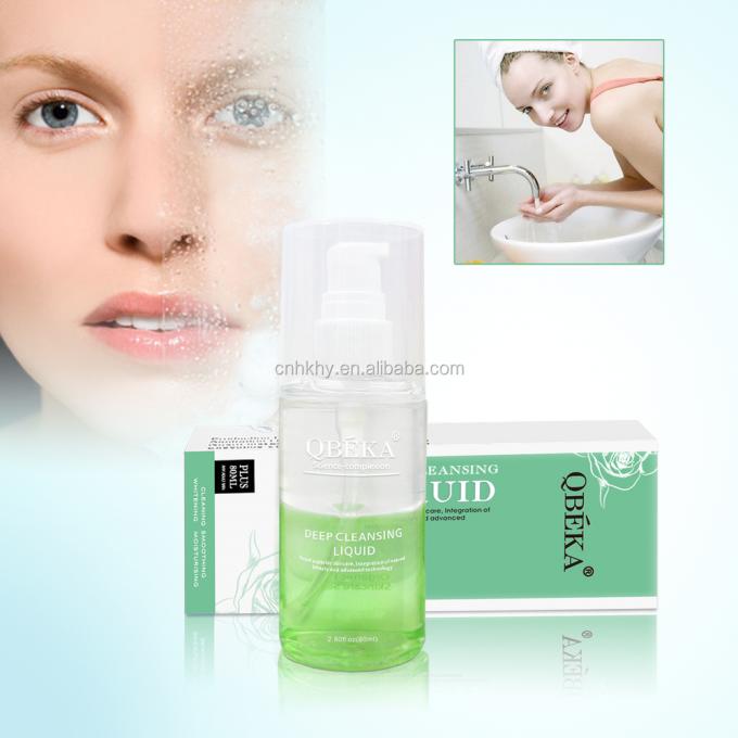 Forma Liquido Delicato Nessuna irritazione Pulizia profonda del viso Liquido Lavatrice del viso e del viso Rimozione del trucco 80ml 0