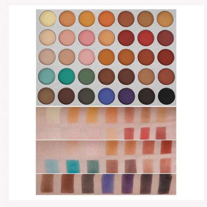 Glitter Colore metallico misto Palette di ombre per gli occhi Elegante Satin Matte Ingrediente minerale 0