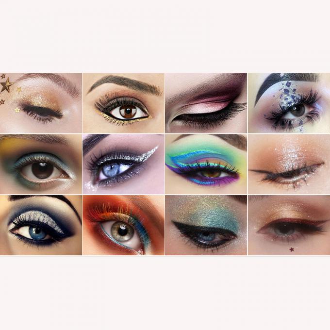 Glitter Colore metallico misto Palette di ombre per gli occhi Elegante Satin Matte Ingrediente minerale 8