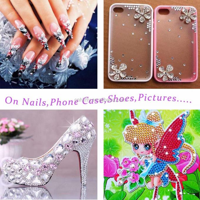 Strass per unghie L01 Decorazione del telefono a schiena piatta 3D Pietre luccicanti per manicure 45g 5