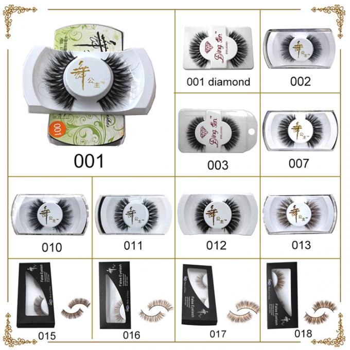 10mm-15mm Ciglia finte naturali lunghe 5 coppie Estensioni di capelli colorati sintetici 3